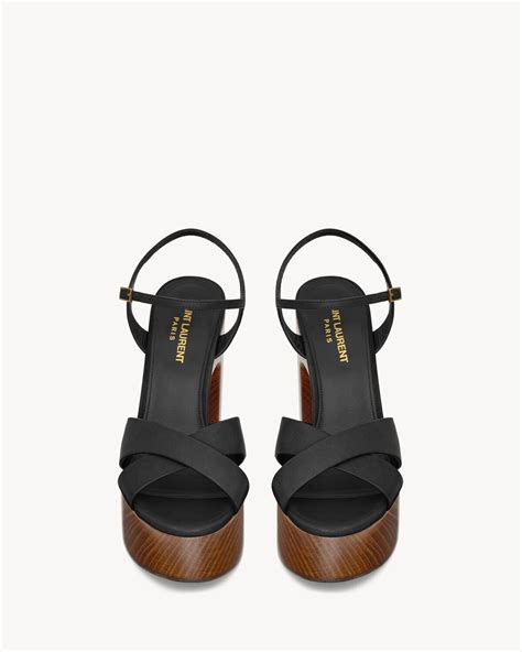 ysl bianca heels|BIANCA Platform sandals in smooth leather .